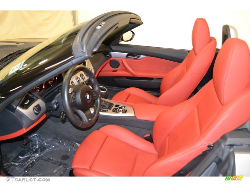 2011 Z4 sDrive30i Roadster - Space Gray Metallic / Coral Red photo #12