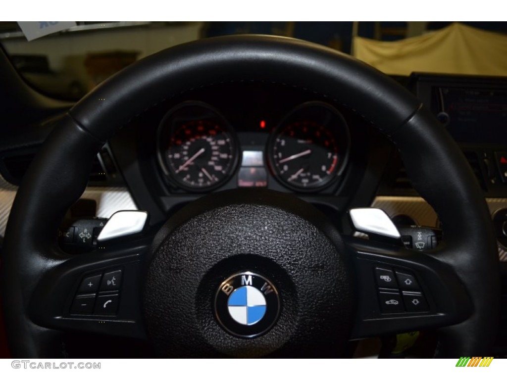2011 Z4 sDrive30i Roadster - Space Gray Metallic / Coral Red photo #19