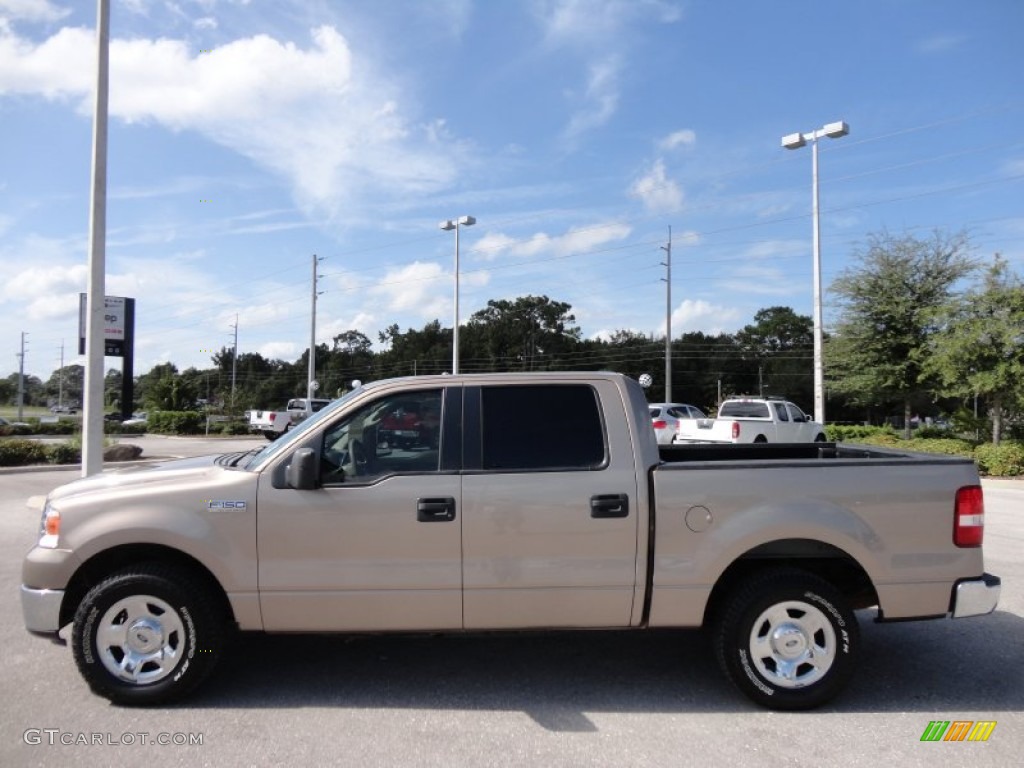 2006 F150 XLT SuperCrew - Arizona Beige Metallic / Tan photo #2