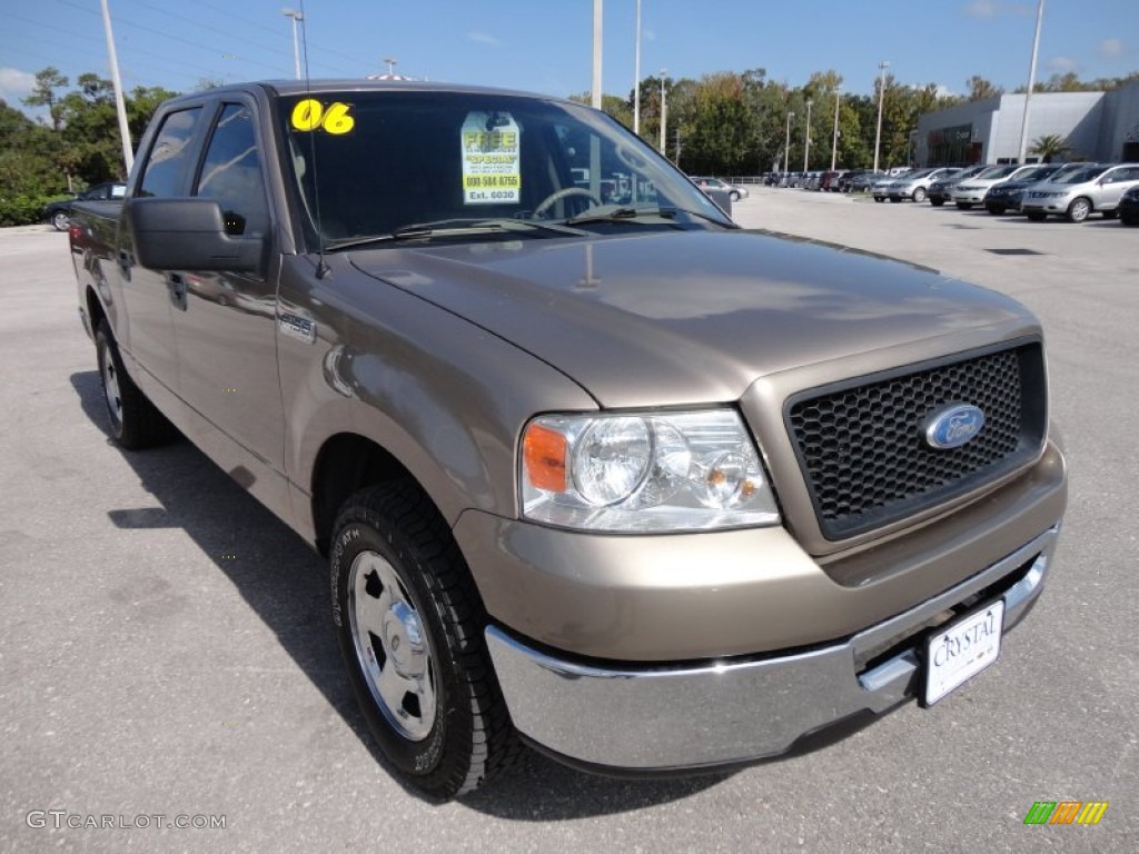 2006 F150 XLT SuperCrew - Arizona Beige Metallic / Tan photo #10