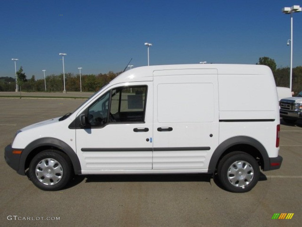 Frozen White 2012 Ford Transit Connect XL Van Exterior Photo #55053423