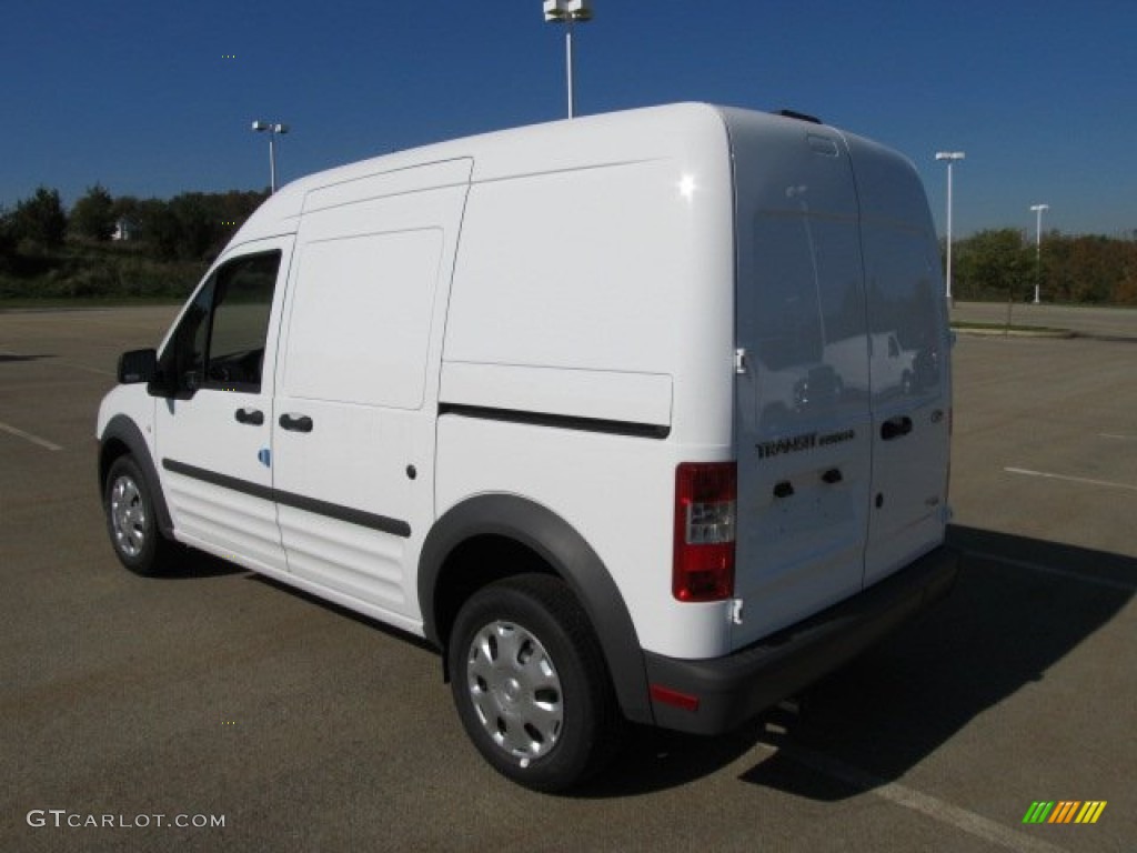Frozen White 2012 Ford Transit Connect XL Van Exterior Photo #55053432