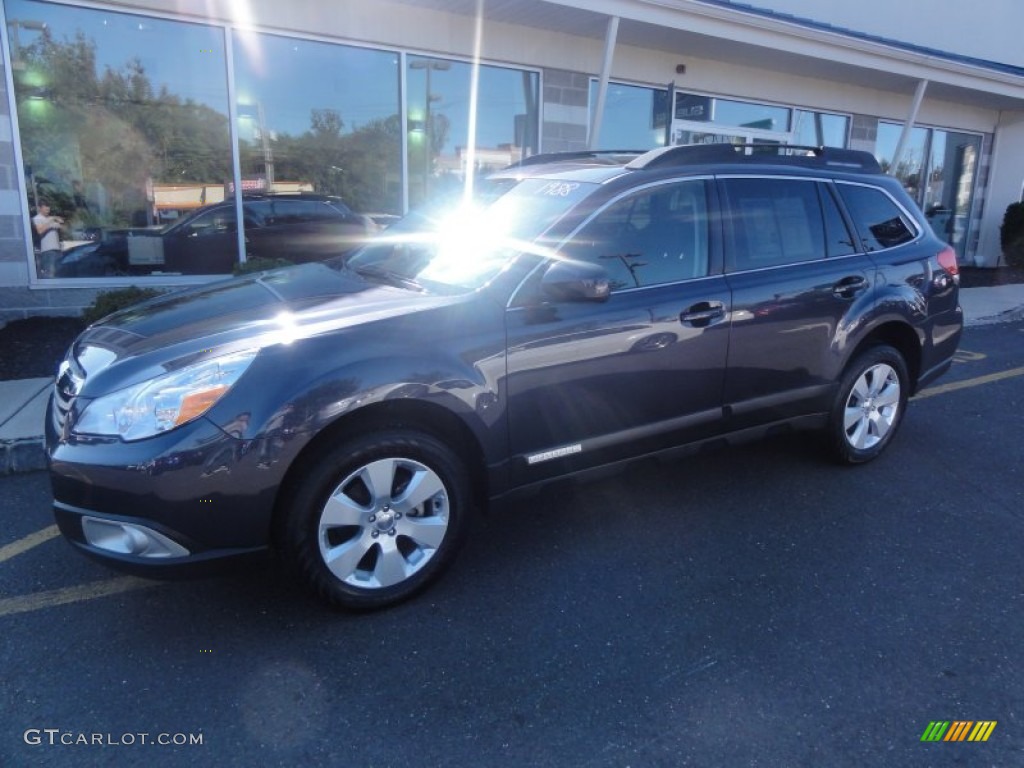 2011 Outback 2.5i Limited Wagon - Graphite Gray Metallic / Off Black photo #2