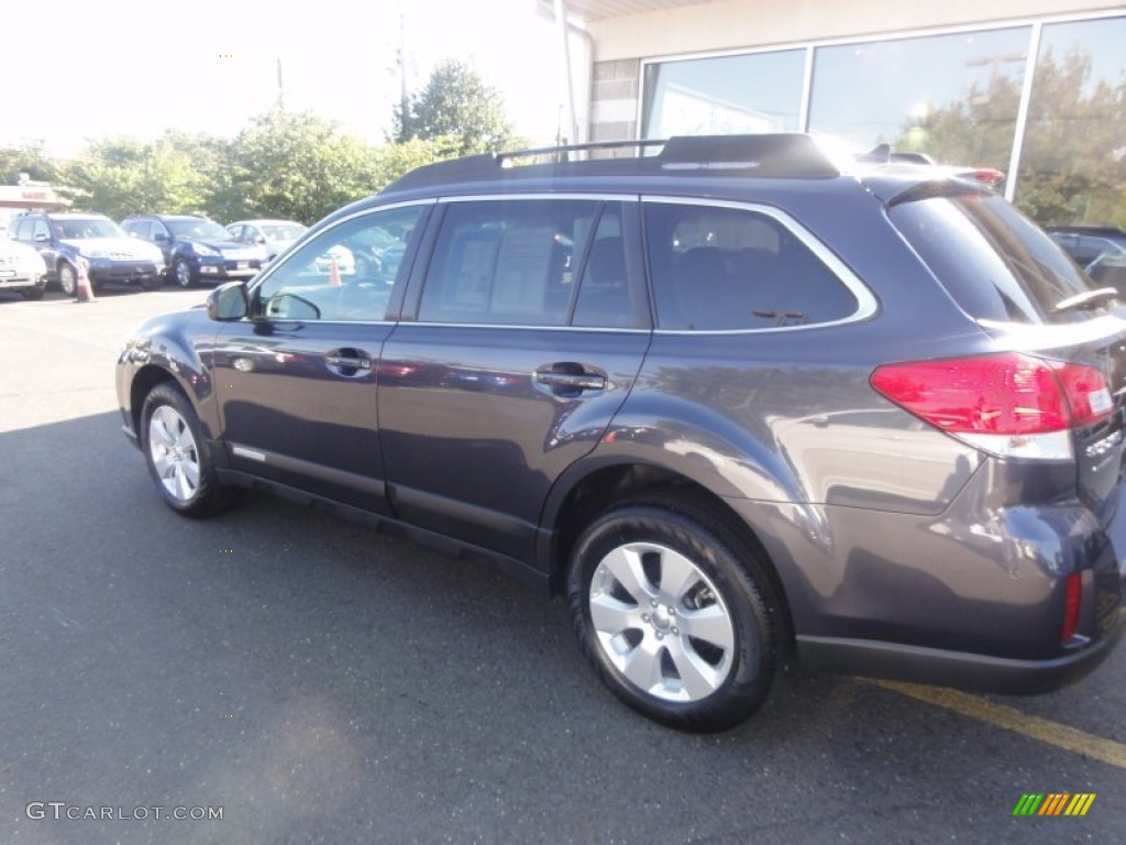 2011 Outback 2.5i Limited Wagon - Graphite Gray Metallic / Off Black photo #4