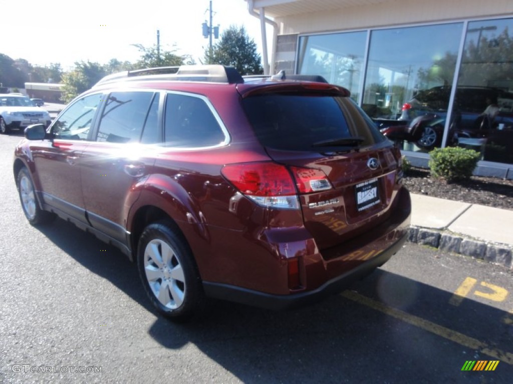 2011 Outback 2.5i Limited Wagon - Ruby Red Pearl / Warm Ivory photo #5