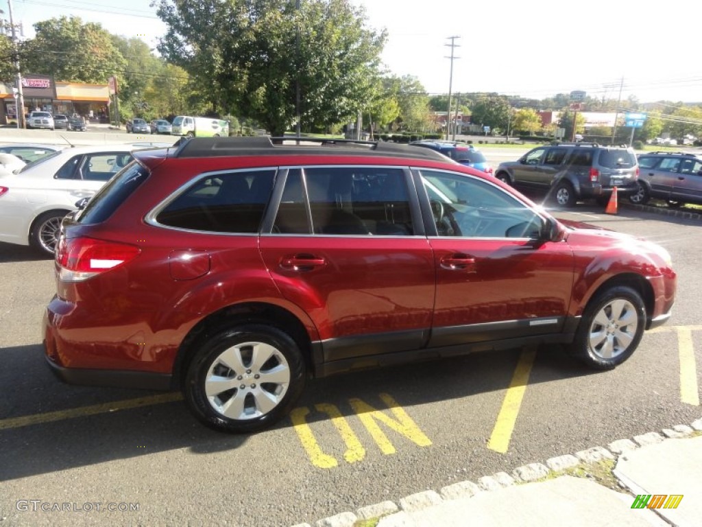 2011 Outback 2.5i Limited Wagon - Ruby Red Pearl / Warm Ivory photo #8