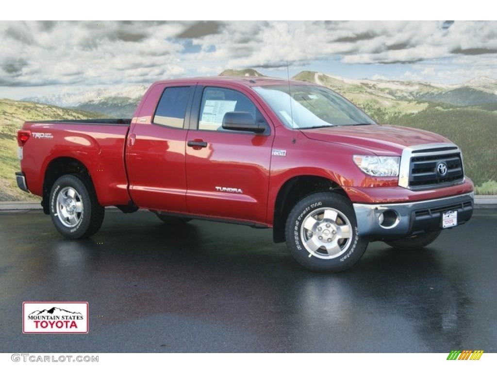 2012 Tundra TRD Double Cab 4x4 - Barcelona Red Metallic / Sand Beige photo #1