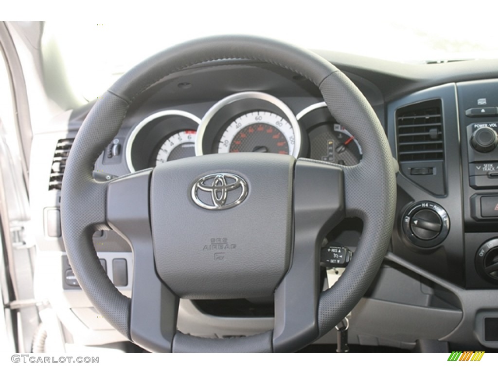 2012 Toyota Tacoma Access Cab 4x4 Graphite Steering Wheel Photo #55056216