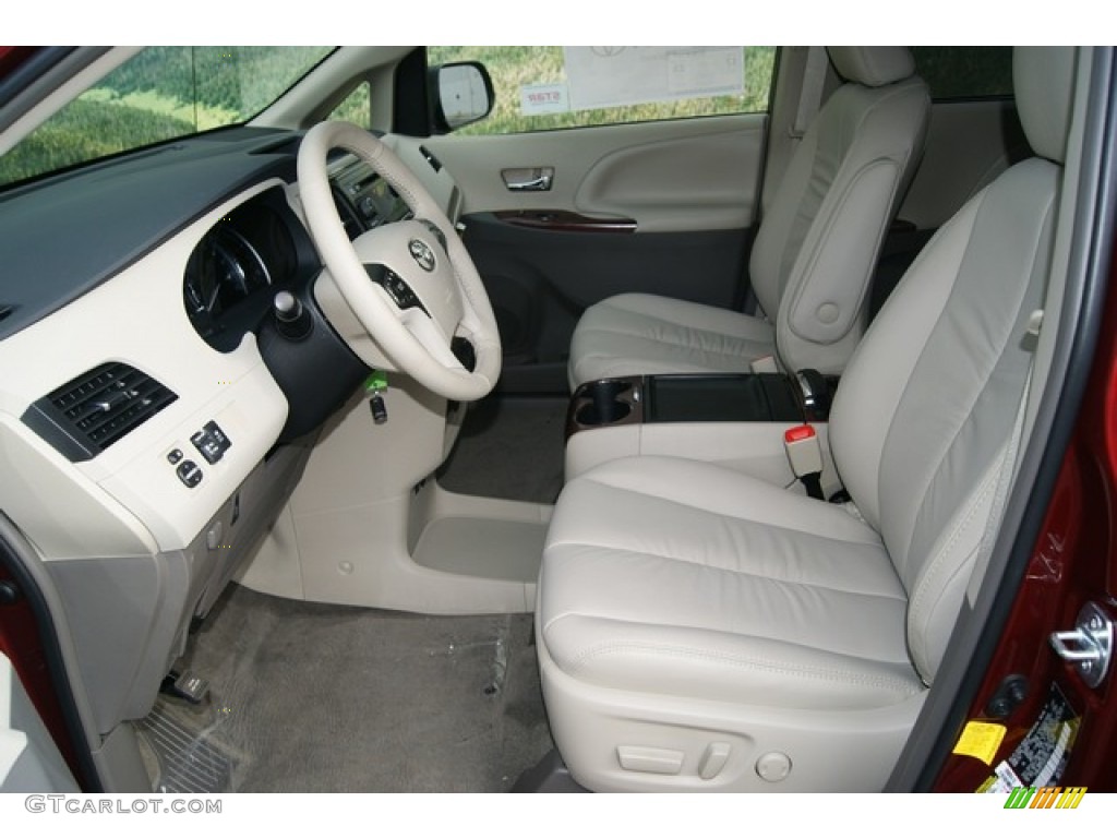 Light Gray Interior 2012 Toyota Sienna XLE AWD Photo #55056960