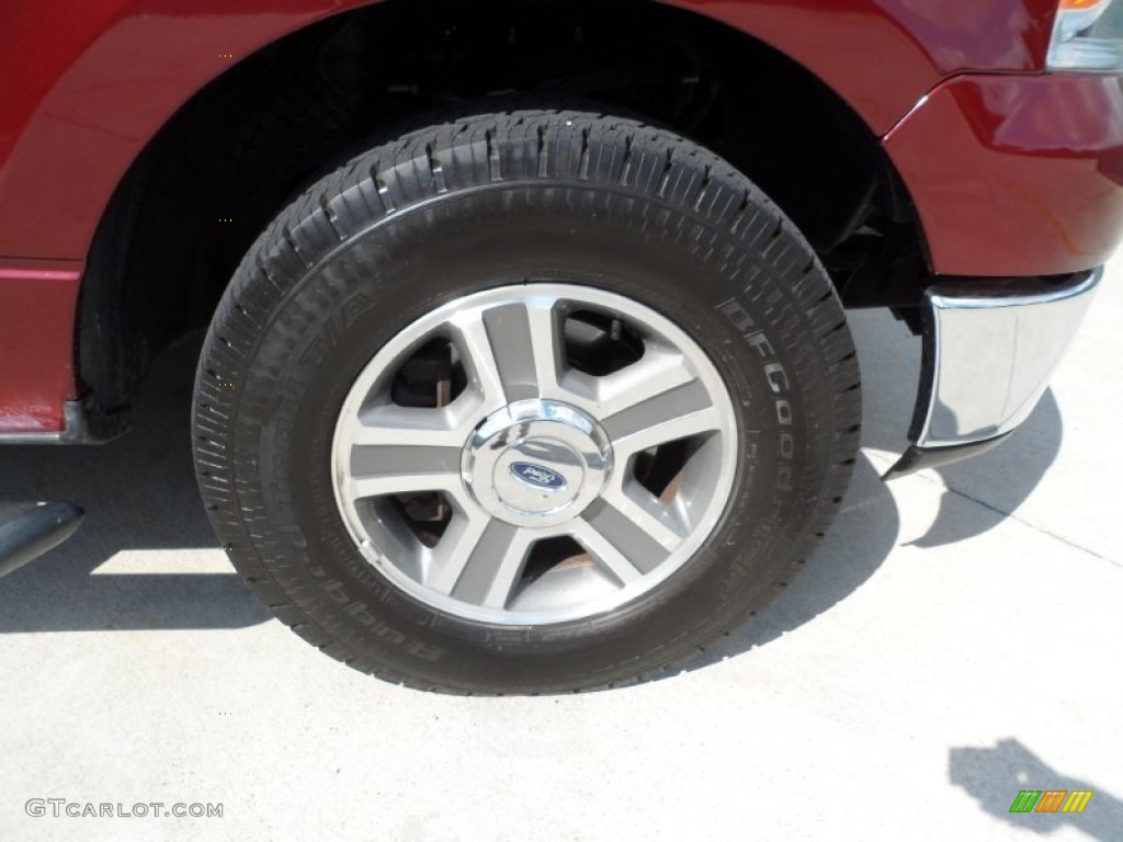 2006 F150 XLT SuperCrew - Dark Toreador Red Metallic / Medium/Dark Flint photo #14