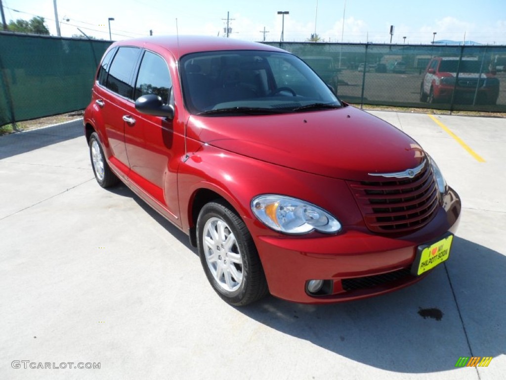 2009 PT Cruiser Touring - Inferno Red Crystal Pearl / Pastel Slate Gray photo #19