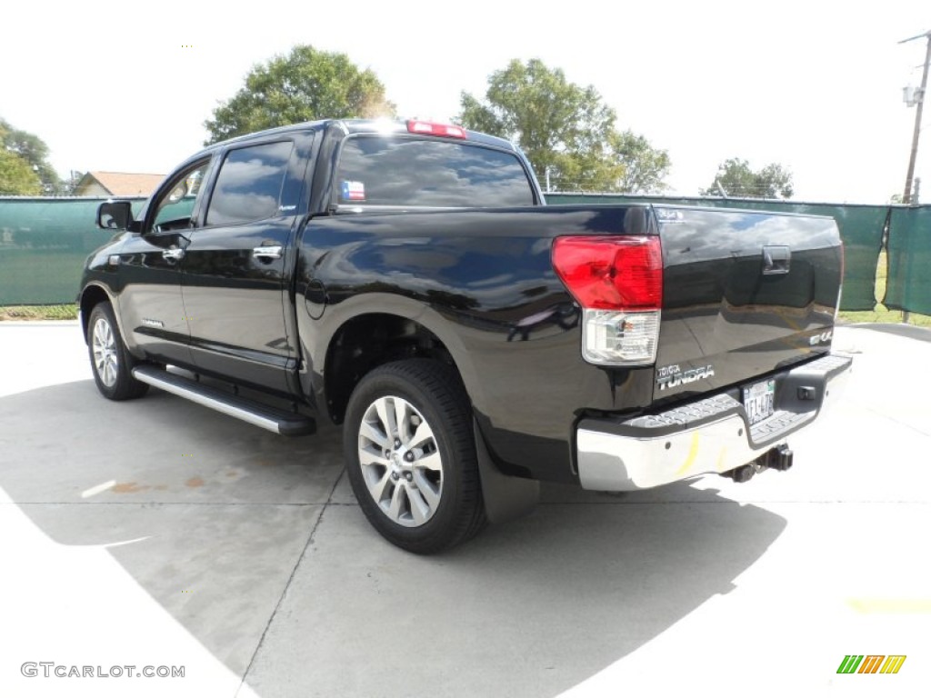 2012 Tundra Platinum CrewMax 4x4 - Black / Graphite photo #5