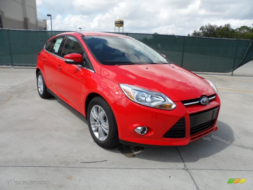 Race Red 2012 Ford Focus SEL 5-Door Exterior Photo #55060113