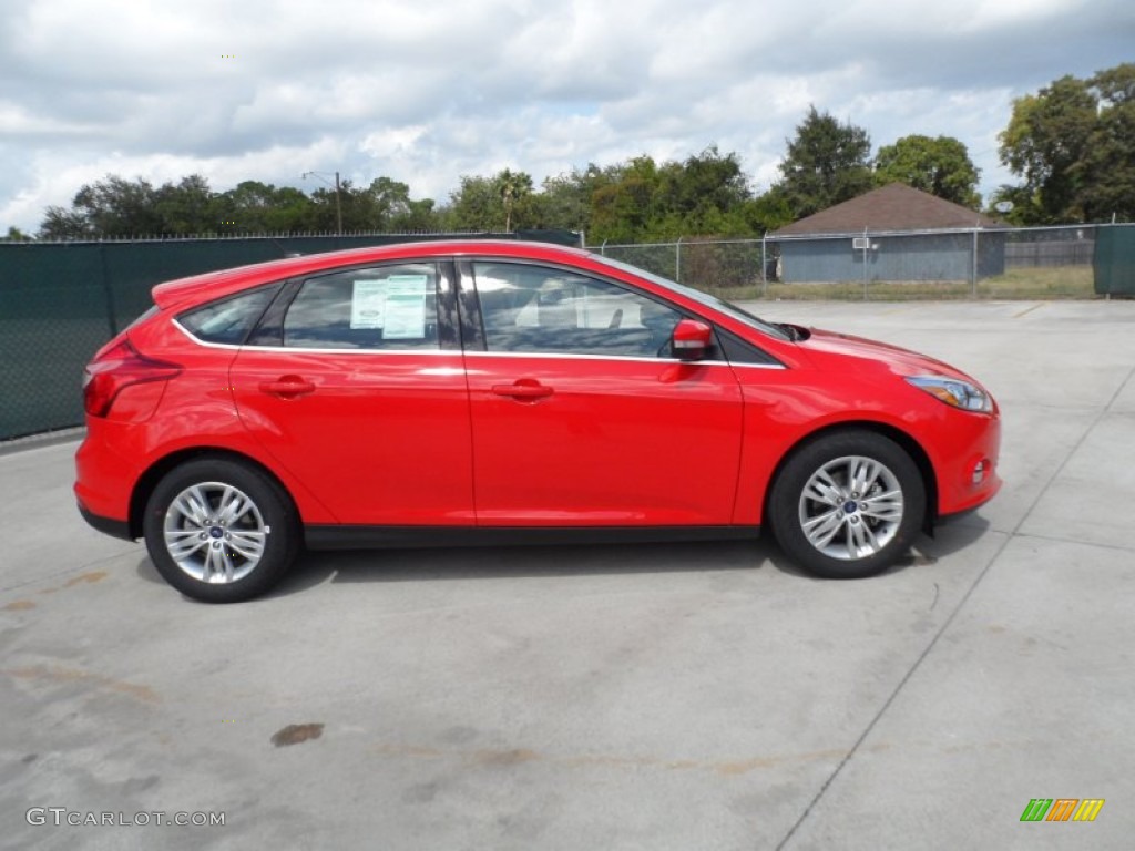 Race Red 2012 Ford Focus SEL 5-Door Exterior Photo #55060123