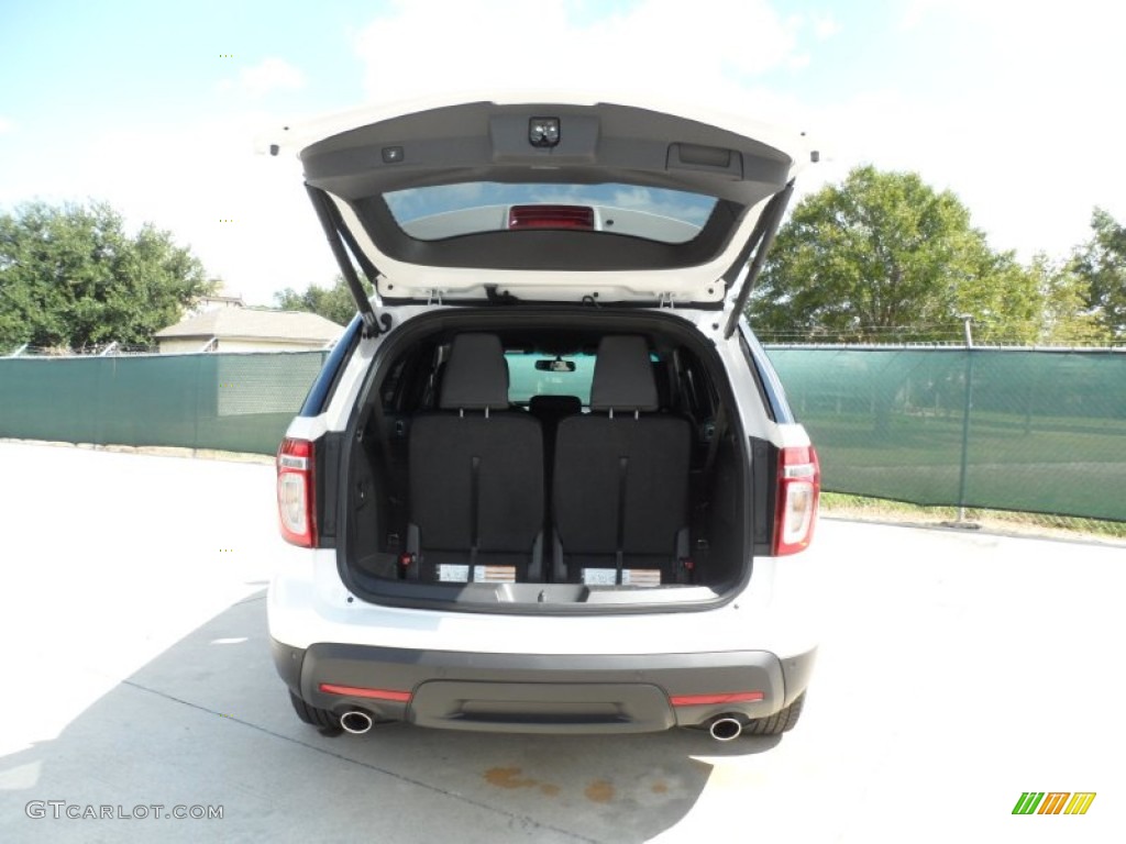 2012 Explorer XLT EcoBoost - White Platinum Tri-Coat / Charcoal Black photo #19