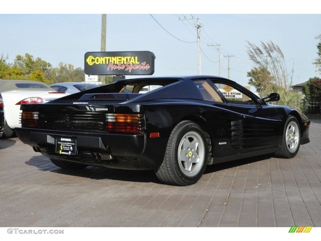 Black 1990 Ferrari Testarossa Standard Testarossa Model Exterior Photo #55061343