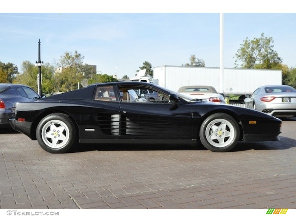 Black 1990 Ferrari Testarossa Standard Testarossa Model Exterior Photo #55061352