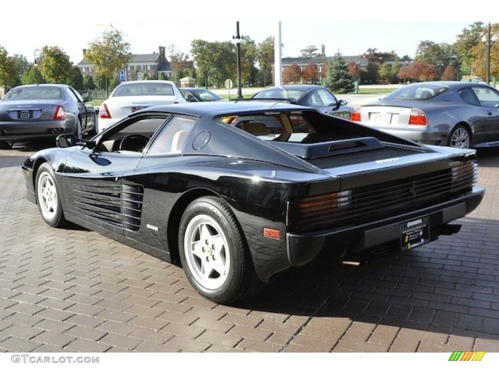 Black 1990 Ferrari Testarossa Standard Testarossa Model Exterior Photo #55061397