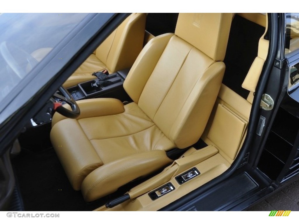 Tan Interior 1990 Ferrari Testarossa Standard Testarossa Model Photo #55061427