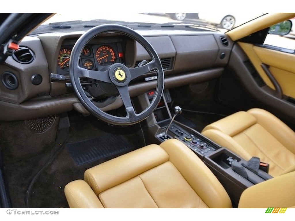 Tan Interior 1990 Ferrari Testarossa Standard Testarossa Model Photo #55061436