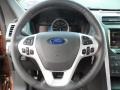 Charcoal Black 2012 Ford Explorer XLT Steering Wheel
