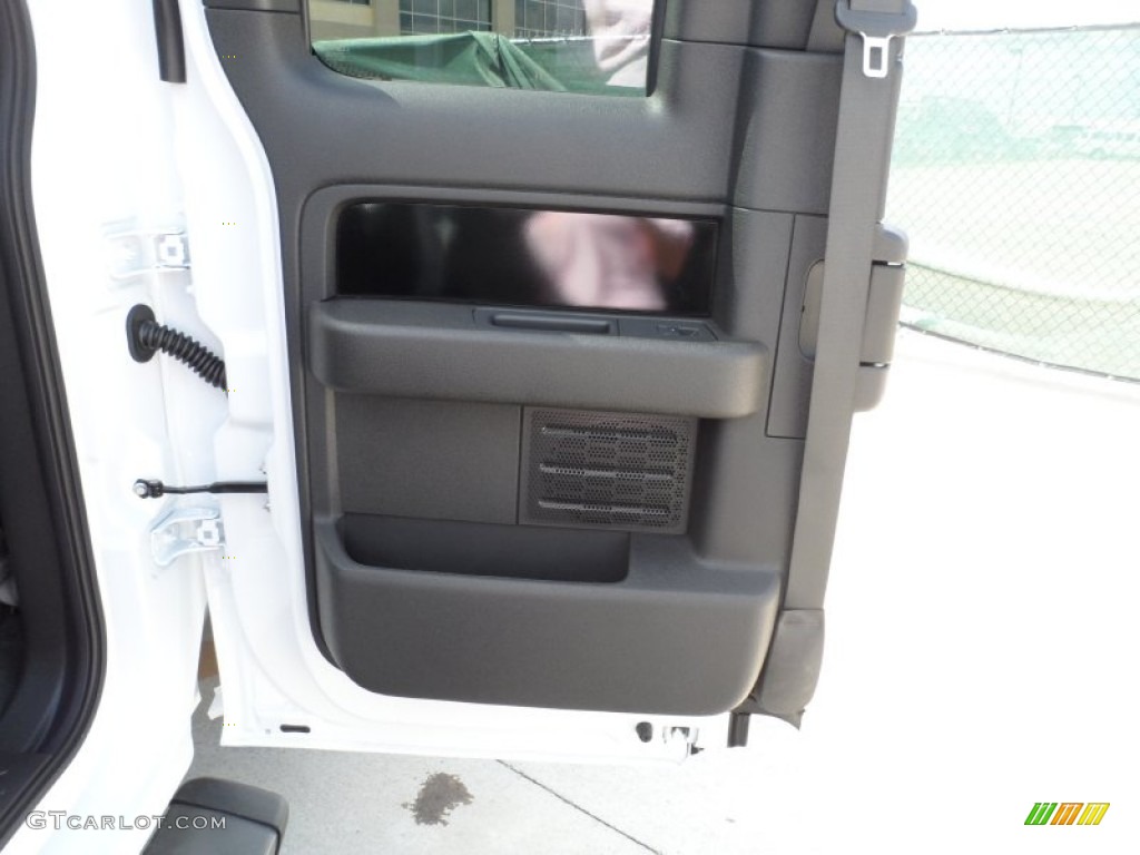 2011 Ford F150 FX2 SuperCab Black Door Panel Photo #55061951