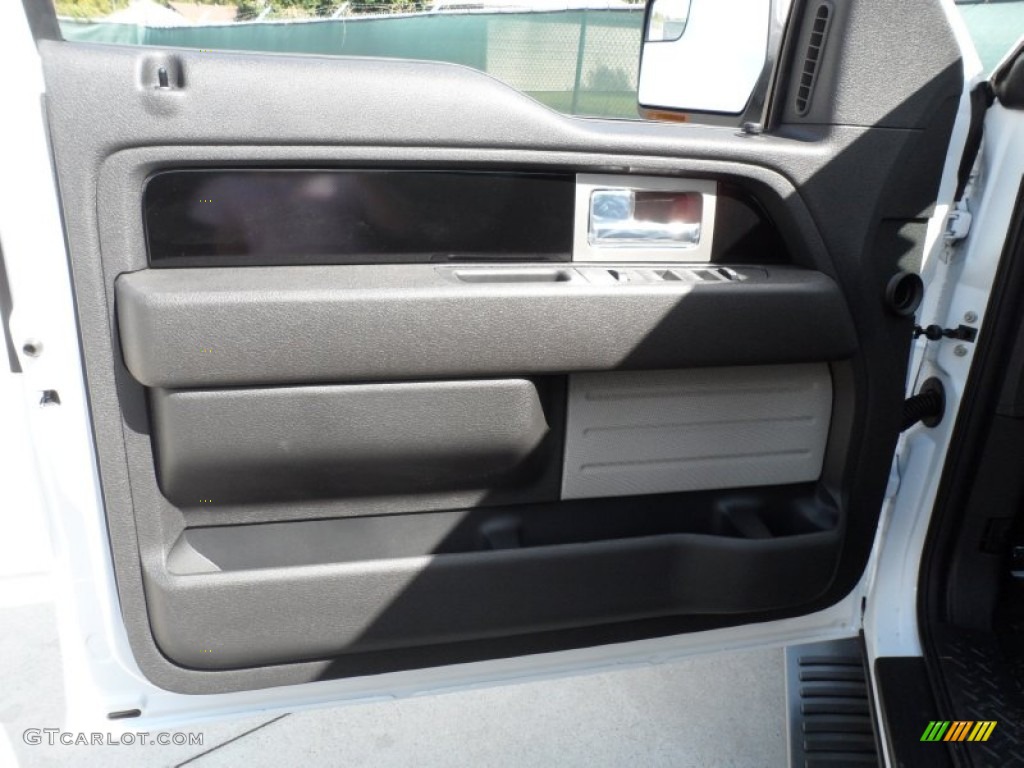 2011 Ford F150 FX2 SuperCab Black Door Panel Photo #55061961