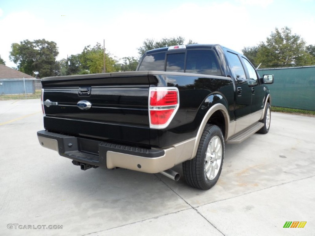 2011 F150 King Ranch SuperCrew - Ebony Black / Chaparral Leather photo #3