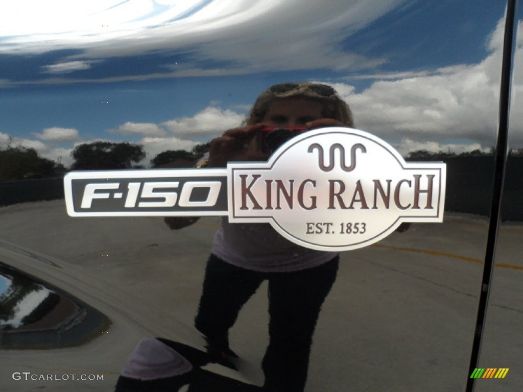 2011 F150 King Ranch SuperCrew - Ebony Black / Chaparral Leather photo #12