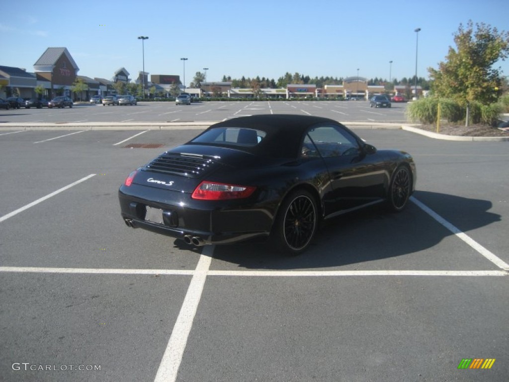 2008 911 Carrera S Cabriolet - Black / Terracotta photo #3