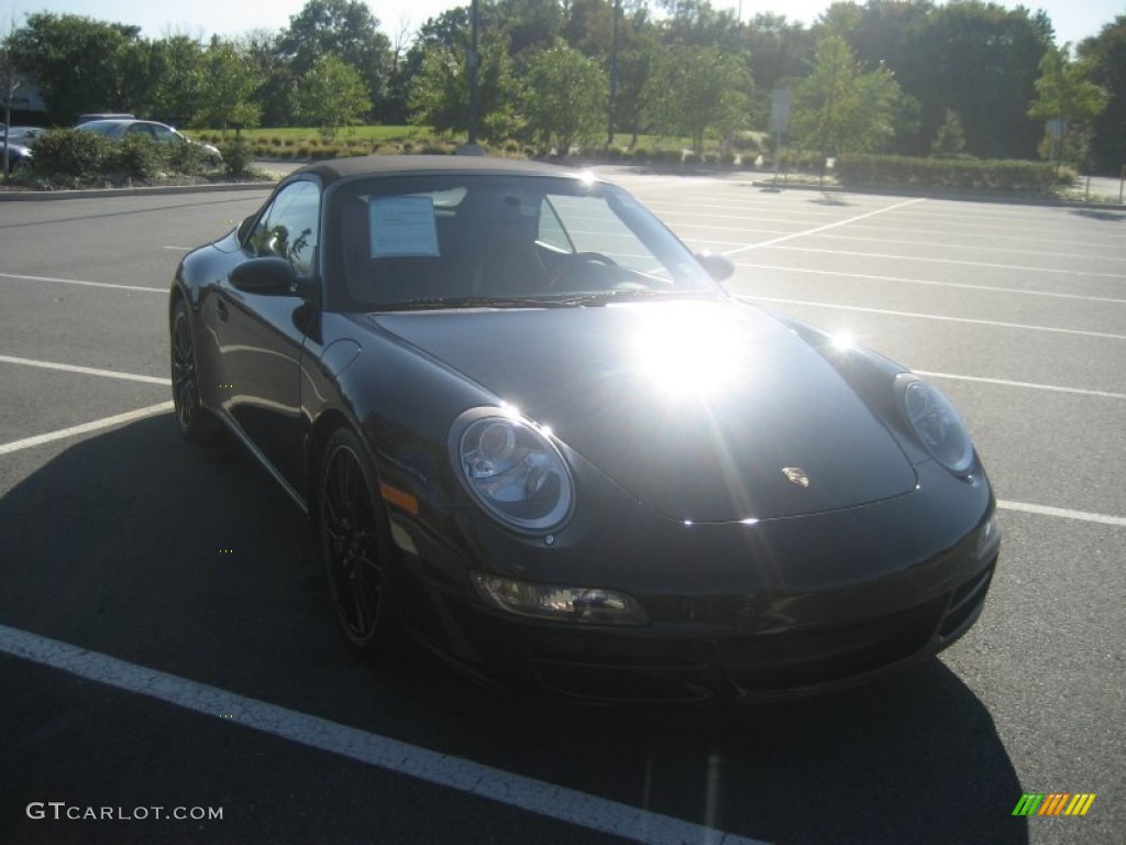 2008 911 Carrera S Cabriolet - Black / Terracotta photo #7