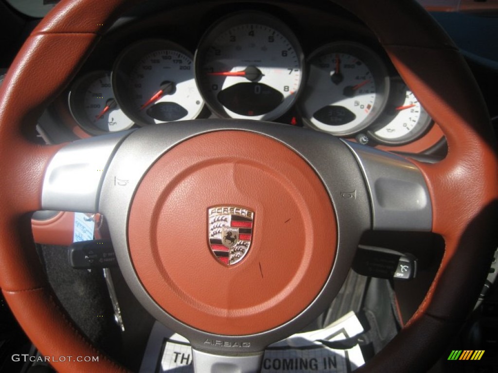 2008 911 Carrera S Cabriolet - Black / Terracotta photo #15