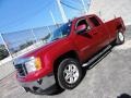 2007 Sport Dark Red Metallic GMC Sierra 1500 SLT Extended Cab 4x4  photo #2