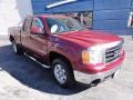 2007 Sport Dark Red Metallic GMC Sierra 1500 SLT Extended Cab 4x4  photo #4