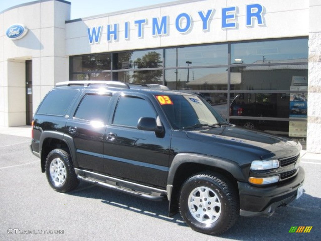 2003 Black Chevrolet Tahoe Z71 4x4 55019345 Gtcarlot Com