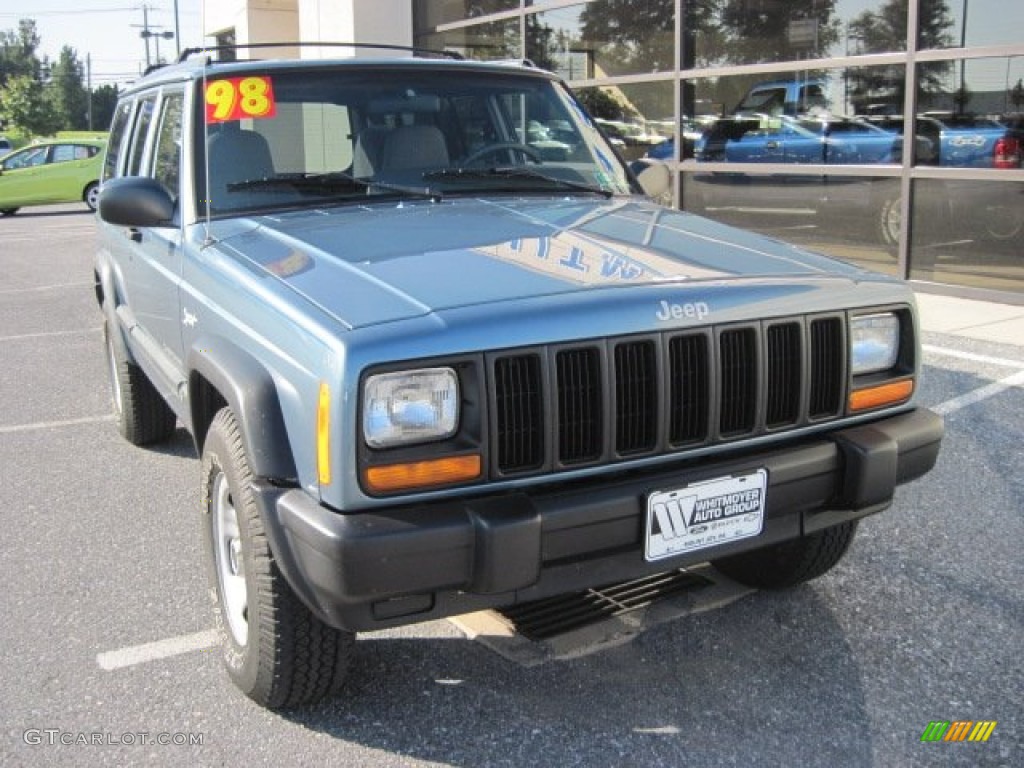 1998 Cherokee Sport 4x4 - Gunmetal Pearl / Mist Gray photo #2