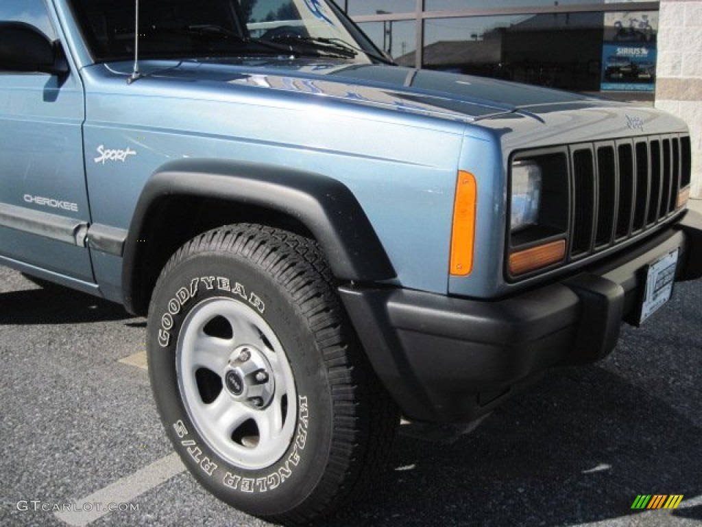 1998 Cherokee Sport 4x4 - Gunmetal Pearl / Mist Gray photo #4