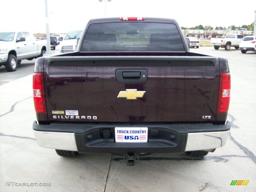 2008 Silverado 1500 LTZ Crew Cab 4x4 - Dark Cherry Metallic / Light Titanium/Dark Titanium photo #22