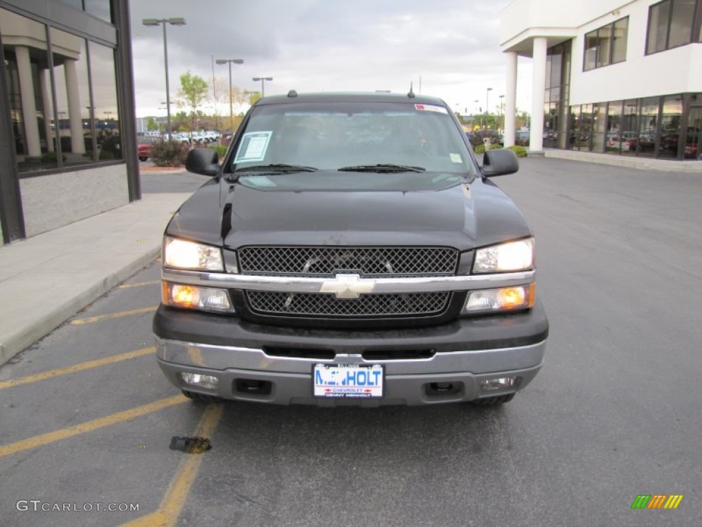 2004 Silverado 1500 LT Extended Cab 4x4 - Black / Medium Gray photo #26