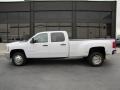 Summit White 2009 Chevrolet Silverado 3500HD LT Crew Cab 4x4 Dually Exterior