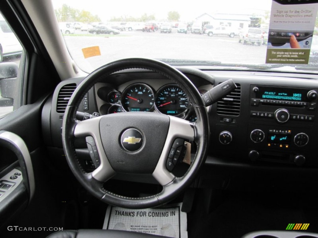 2009 Chevrolet Silverado 3500HD LT Crew Cab 4x4 Dually Ebony Dashboard Photo #55066434