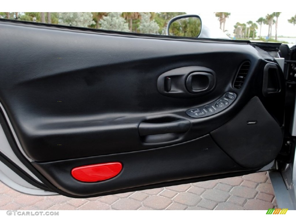 1998 Chevrolet Corvette Coupe Black Door Panel Photo #55066473