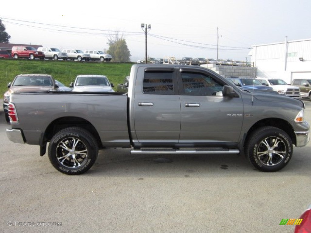 2009 Ram 1500 Big Horn Edition Quad Cab 4x4 - Mineral Gray Metallic / Dark Slate/Medium Graystone photo #6