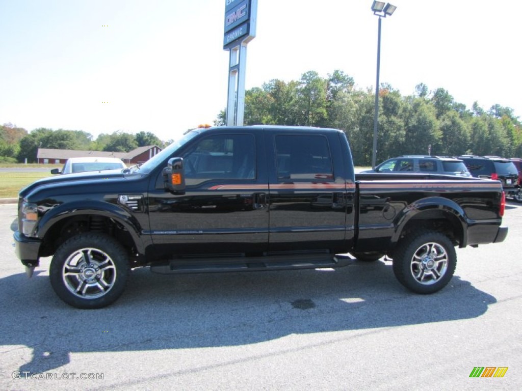 Black 2008 Ford F350 Super Duty Harley-Davidson Crew Cab 4x4 Exterior Photo #55067286