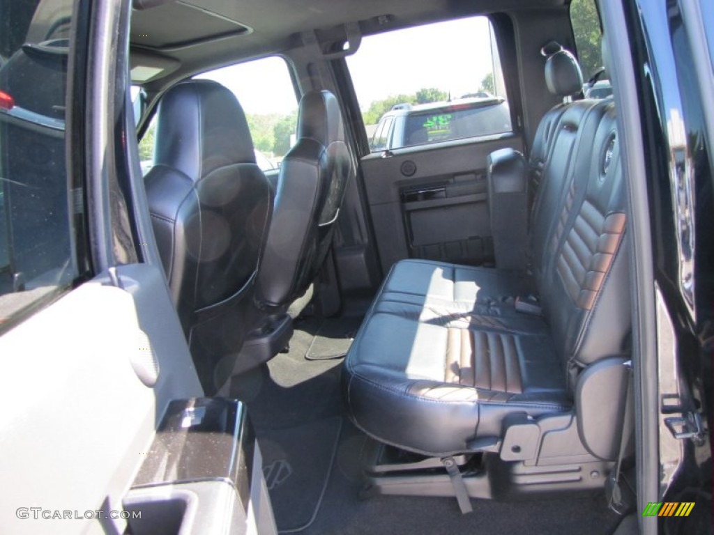 Black Interior 2008 Ford F350 Super Duty Harley-Davidson Crew Cab 4x4 Photo #55067337