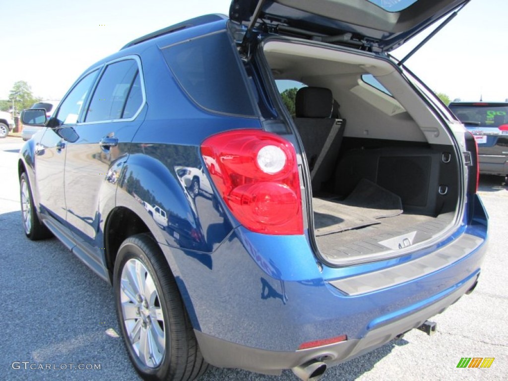 2010 Equinox LT AWD - Navy Blue Metallic / Jet Black photo #14