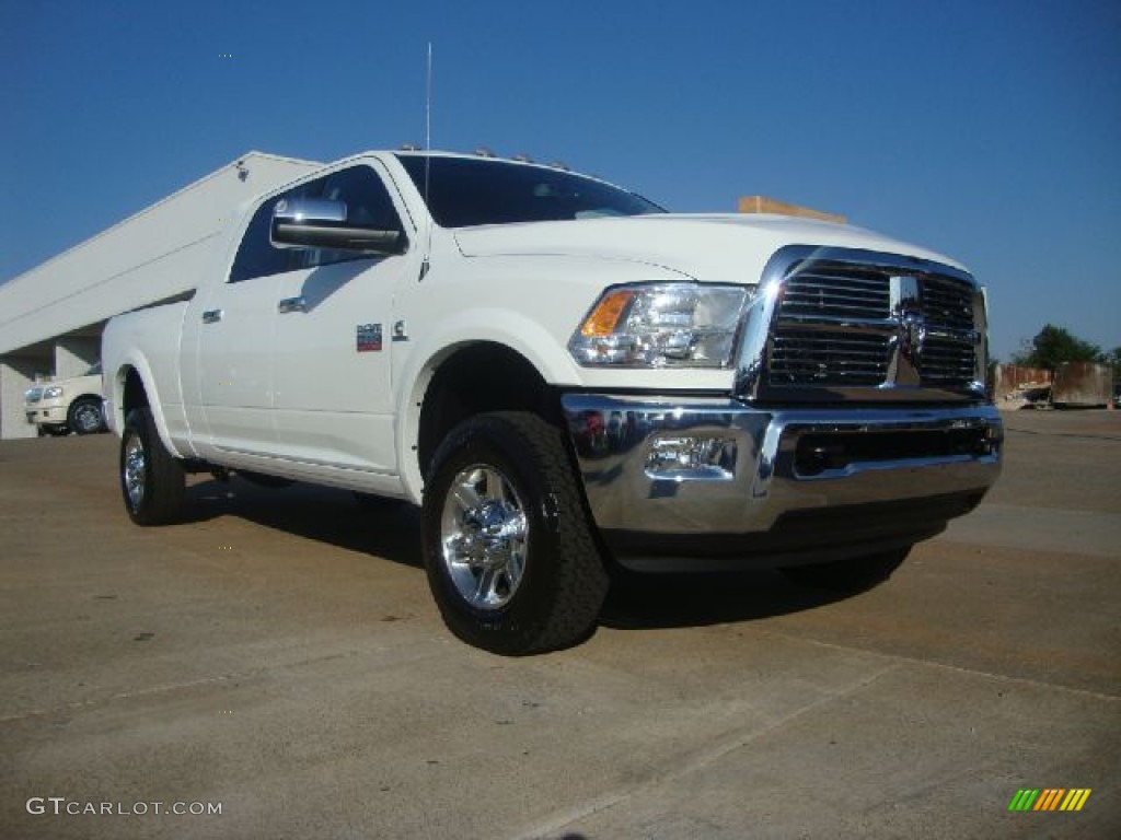 2012 Ram 2500 HD Laramie Mega Cab 4x4 - Bright White / Dark Slate photo #1