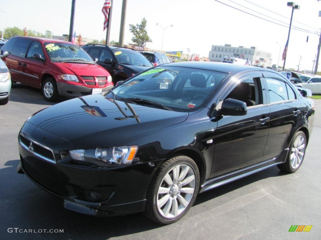 2008 Lancer GTS - Black / Black photo #1