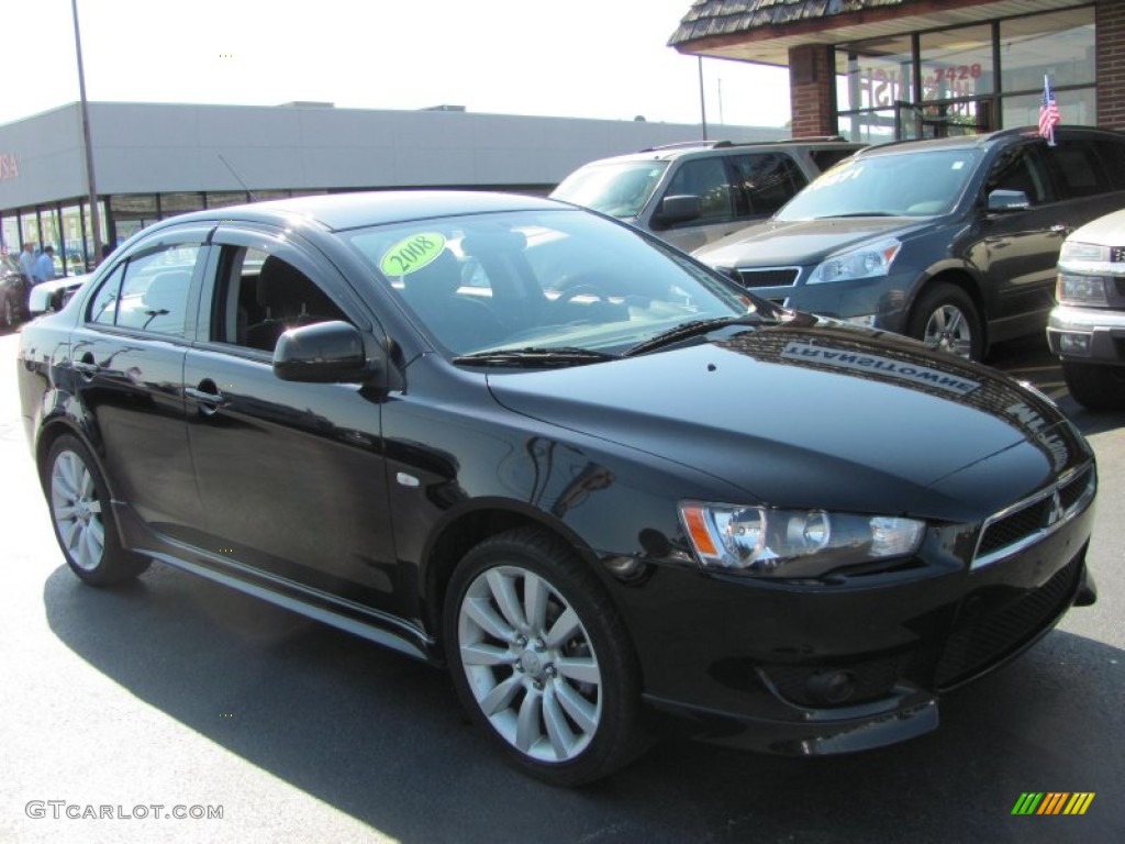 2008 Lancer GTS - Black / Black photo #23