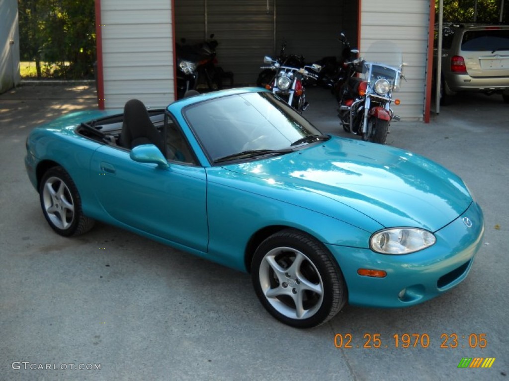 Splash Green Mica 2003 Mazda MX-5 Miata Roadster Exterior Photo #55070727